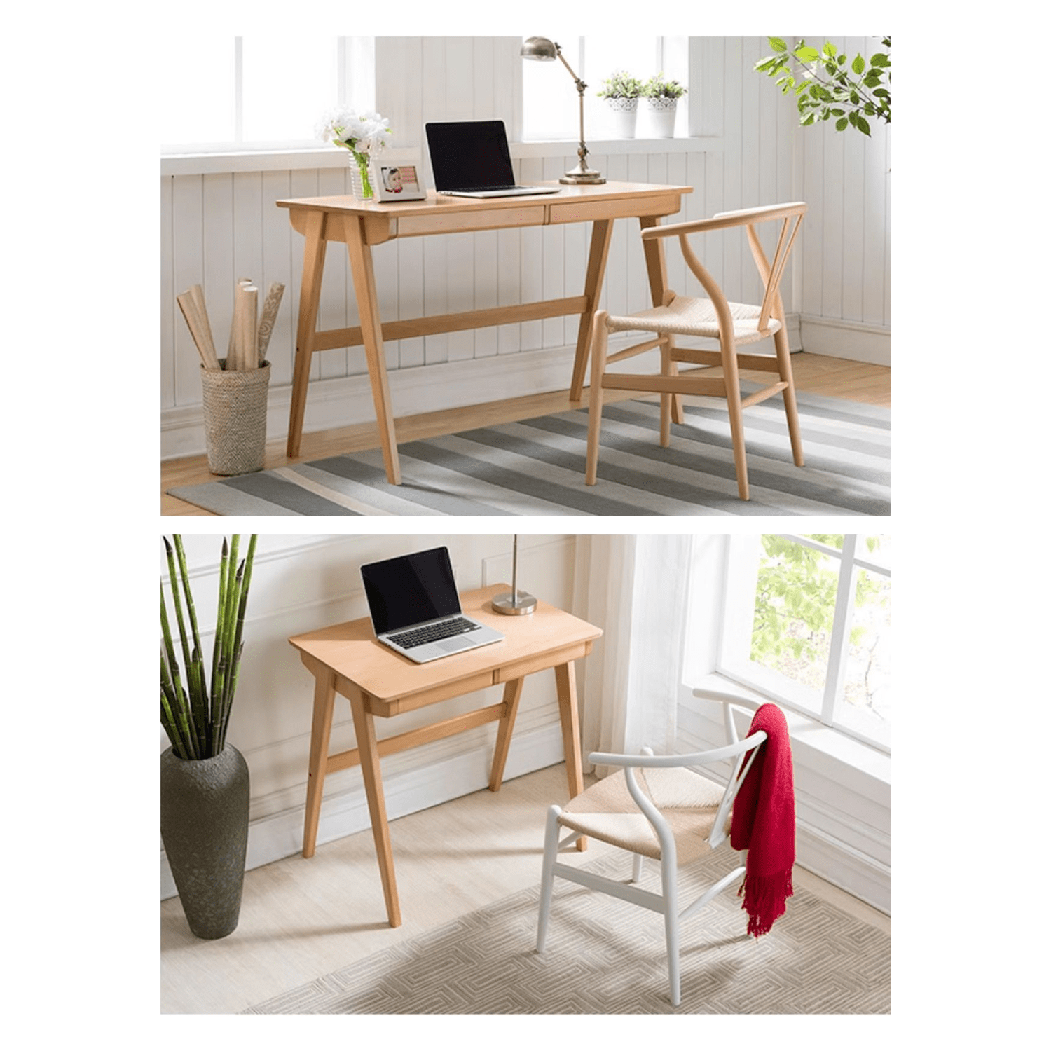 ホワイト 折りたたみ式コンピューターデスク 60cm 70cm 80cm