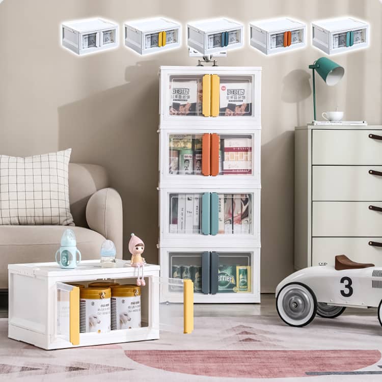 収納ボックス 収納ケース ブルー ホワイト 小物収納 イエロー グリーン 折り畳み 小物 衣類