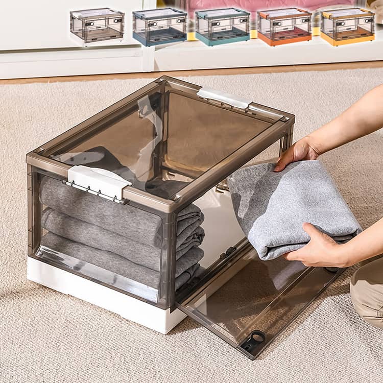 収納ボックス 収納ケース オレンジ ホワイト 小物 イエロー グリーン 小物 透明 衣類