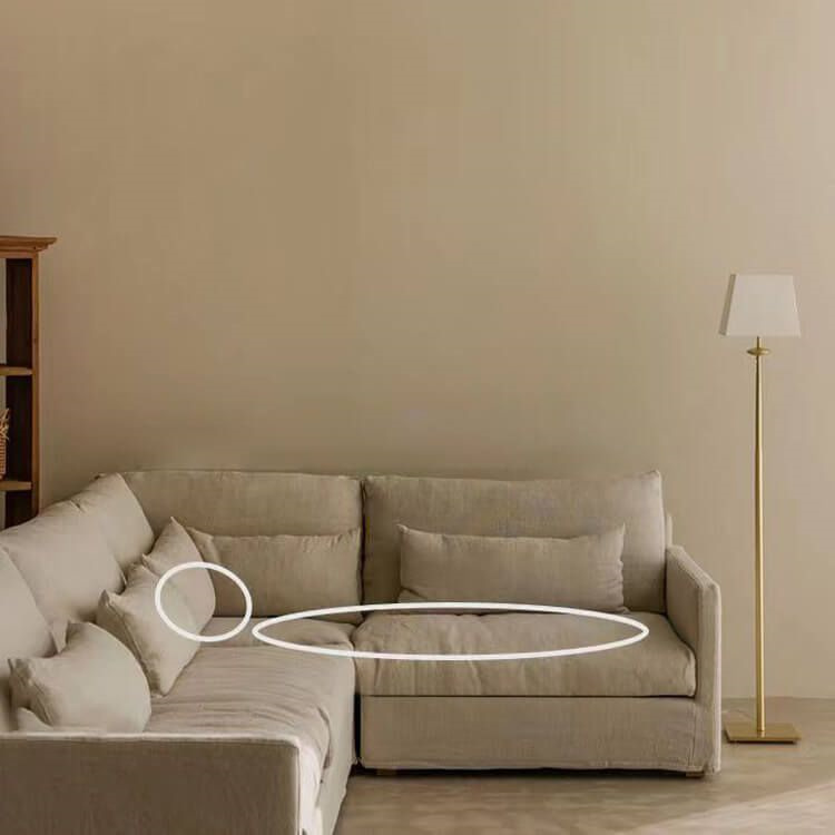 ソファ 麻 オートミール色 二人掛け 三人掛け 四人掛け