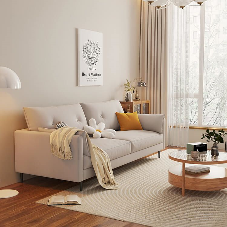 ソファ 麻 オートミール色 ライトグレー グリーン グレー 二人掛け 三