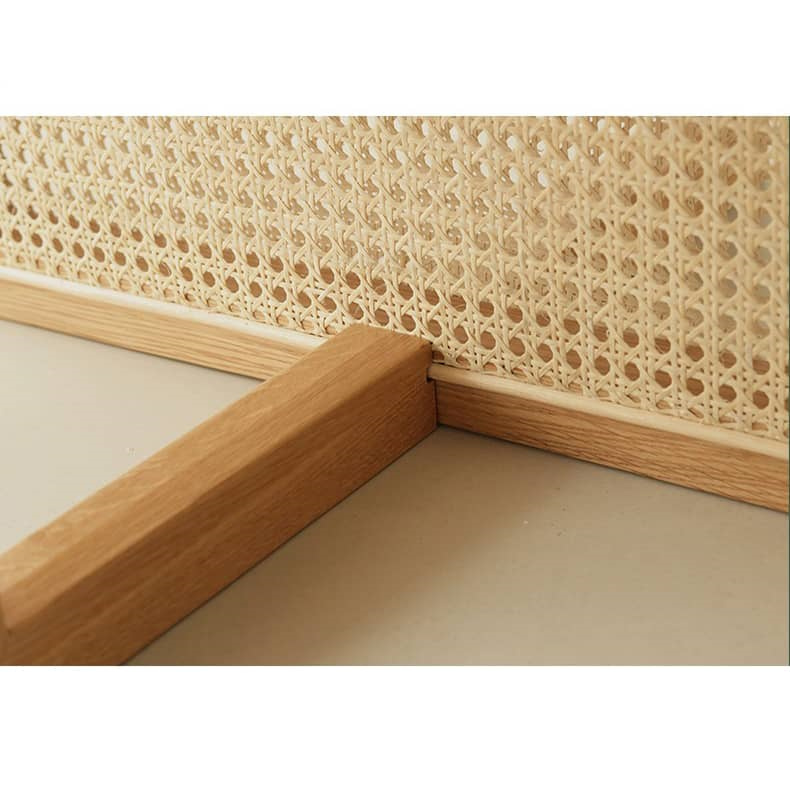 ラタン編みセンターテーブル ローテーブル 無垢材 3サイズ展開