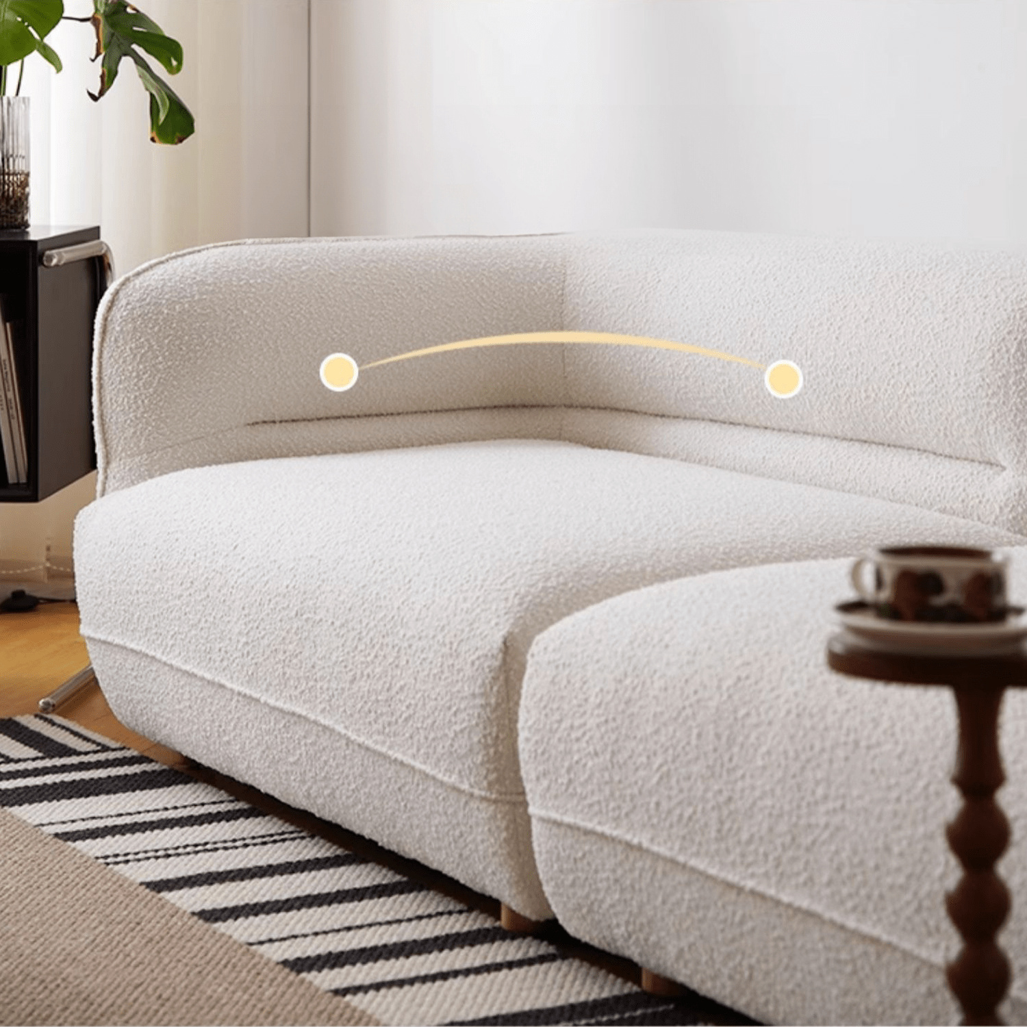 ソファー 四人掛け 2.2m 2.8m ファブリック 白