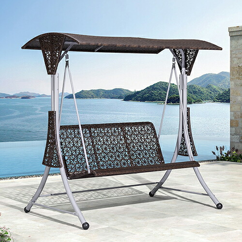 スイングベンチ　ガーデンベンチ　ブランコ 3人掛けガーデンスイングベンチ ブランコ大型遊具